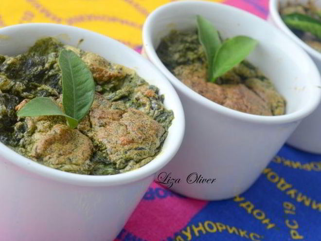 Рецепт суфле со шпинатом и пармезаном