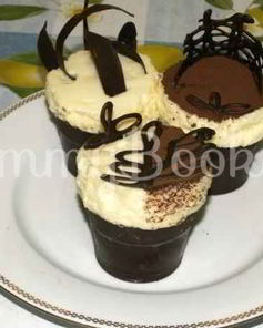 Суфле в шоколадных стаканчиках