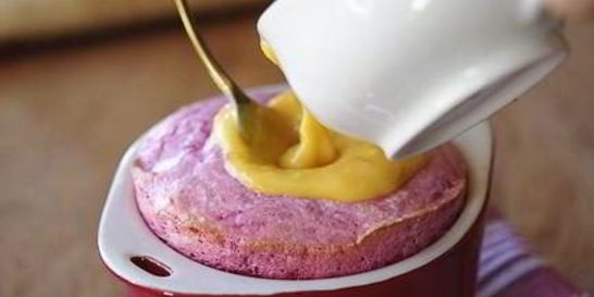 Свекольное суфле с апельсиновым курдом