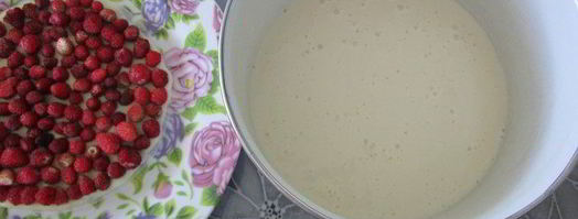 торт-суфле мята с земляникой. Шаг 19