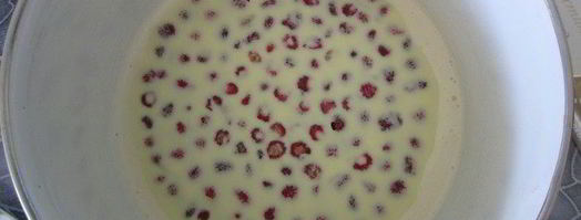 торт-суфле мята с земляникой. Шаг 20