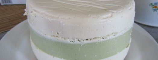 торт-суфле мята с земляникой. Шаг 24