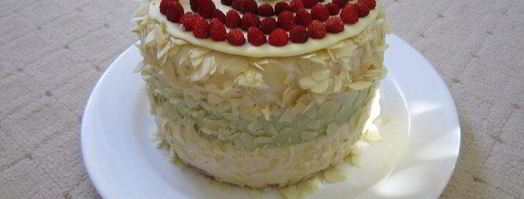 торт-суфле мята с земляникой. Шаг 26