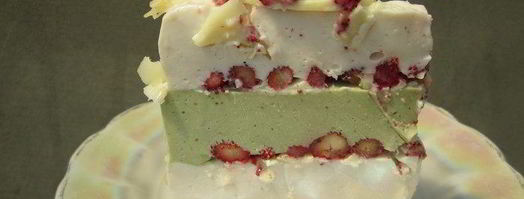 торт-суфле мята с земляникой. Шаг 28