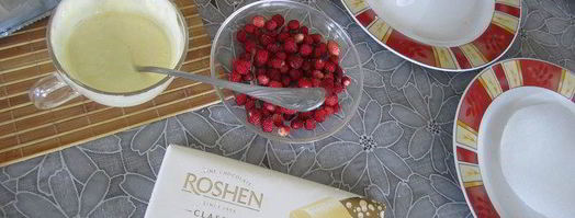 торт-суфле мята с земляникой. Шаг 10