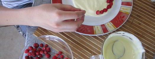 торт-суфле мята с земляникой. Шаг 11