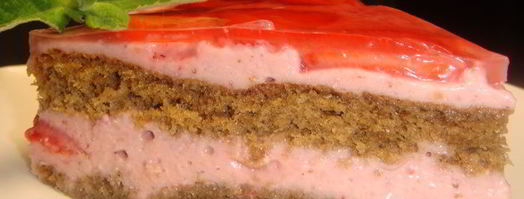 торт-суфле с клубникой. Шаг 9