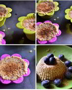 Творожно-яблочное суфле на основе из печенья