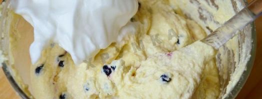 творожное суфле с черникой. Шаг 7