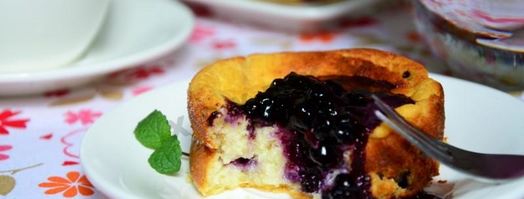 творожное суфле с черникой. Шаг 10