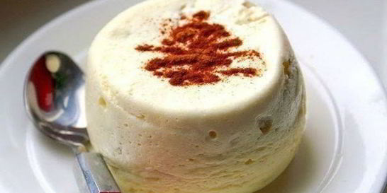 Творожное суфле с фруктами