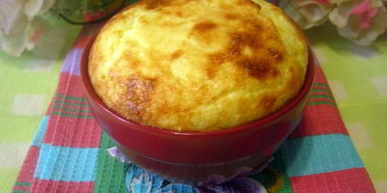 Творожное суфле с изюмом