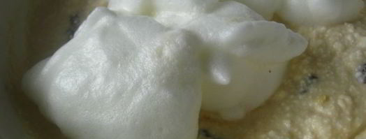 творожное суфле с изюмом. Шаг 3