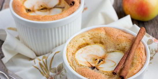 Творожное суфле с яблоками