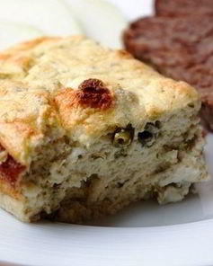 Творожное суфле с зеленой фасолью