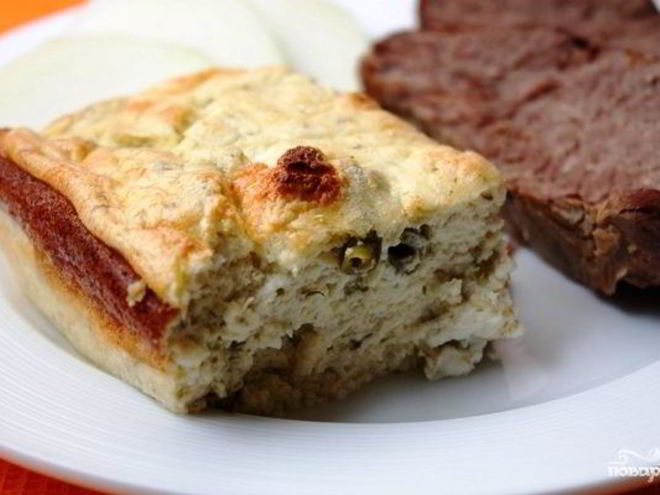 Рецепт творожного суфле с зеленой фасолью