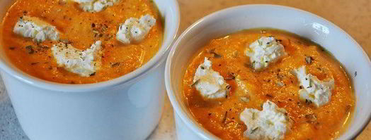 тыквенное суфле с козьим сыром. Шаг 3