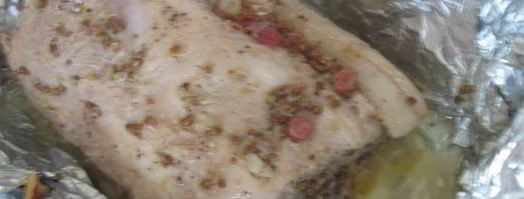 запеченная свинина с суфле из зеленого горошка бабочки прилетели. Шаг 4