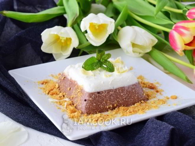 Рецепт творожного десерта с желатином
