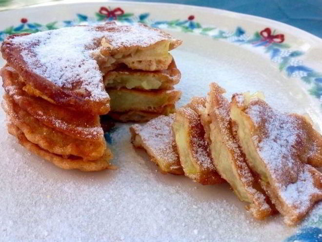 Рецепт яблок в кляре