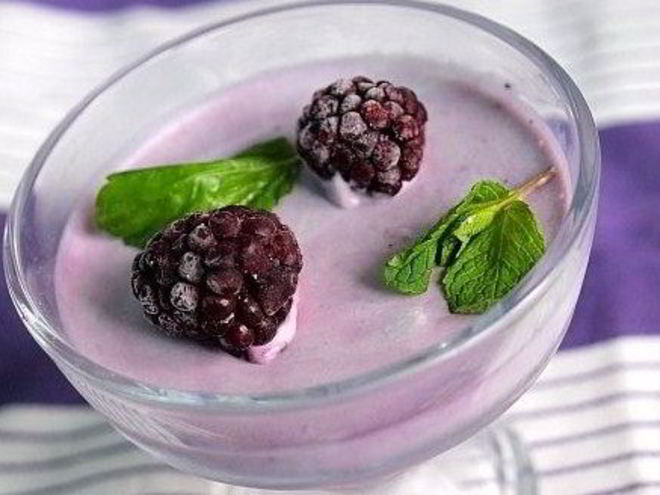 Рецепт ягодного десерта со сливками