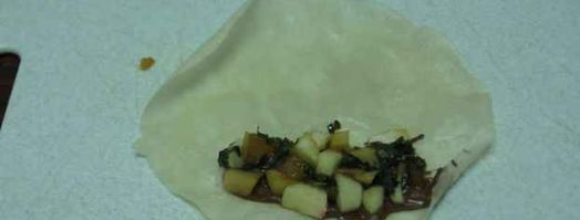 эгроль с персиками и шоколадным соусом. Шаг 23