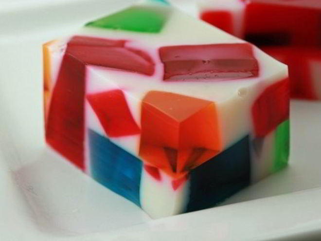 Рецепт желе-десерта разбитого стекло