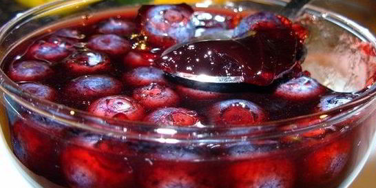 Желе из голубики