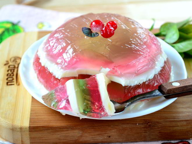 Рецепт желе многослойного