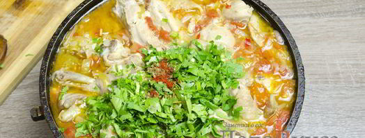 чахохбили из курицы. Шаг 16