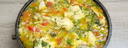 чахохбили из курицы. Шаг 17