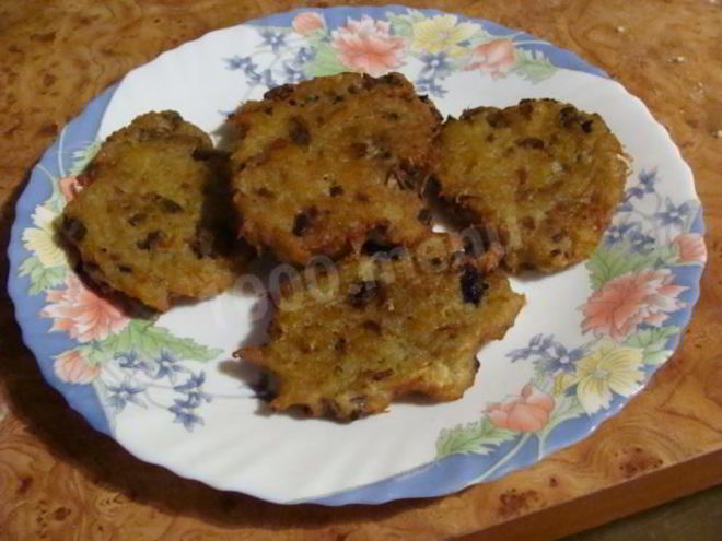 Рецепт драников с грибами