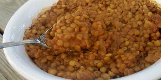 Чечевица на гарнир