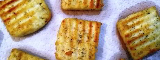 чечевица с лисичками и жареным адыгейским сыром. Шаг 13