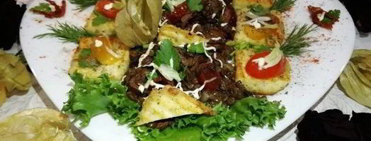 чечевица с лисичками и жареным адыгейским сыром. Шаг 16