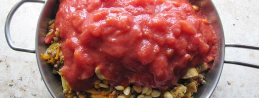 чечевица с мясом. Шаг 4