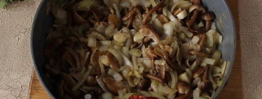 чечевица с опятами. Шаг 7