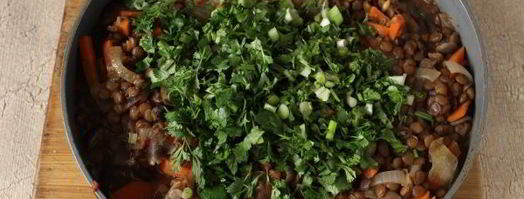 чечевица с опятами. Шаг 10