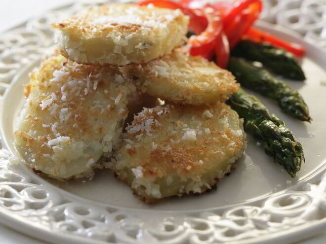 Рецепт картофеля, обжаренного в кокосовой стружке