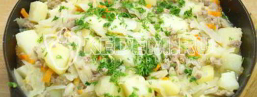 картофель с фаршем. Шаг 10