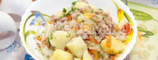 картофель с фаршем. Шаг 11