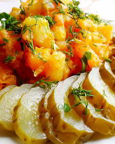 Картофель с кабачком