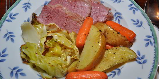 Картофель с капустой в духовке