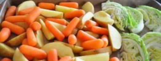 картофель с капустой в духовке. Шаг 4