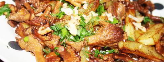 картофель с лисичками и грецким орехом осенние мотивы. Шаг 5