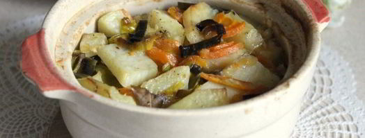 картофель с мясом и чечевицей в горшочках. Шаг 9