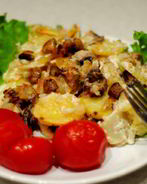 Картофель с шампиньонами