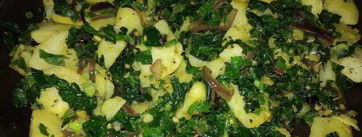 картофель со шпинатом. Шаг 9