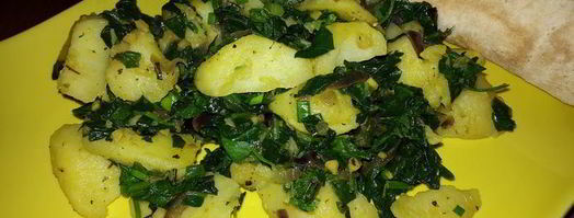 картофель со шпинатом. Шаг 10