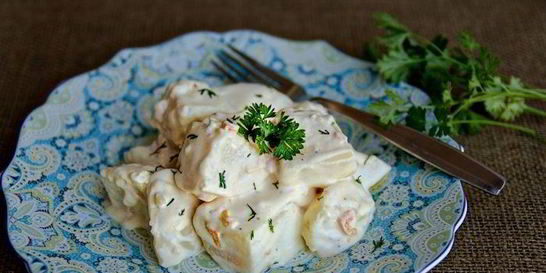 Картофель в соусе Альфредо